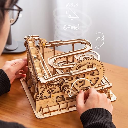 Miniatura 7 de ROKR Juego de rompecabezas de madera 3D con diseño de canicas - Kits de modelos de construcción para adultos y adolescentes