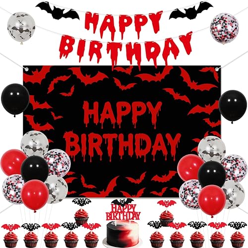 Kreatwow Bloody Bats Birthday Decorations Vampire Party Decoration