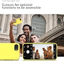 YATWIN Silicone Back Case for iPhone 16e, Soft-Touch Phone Back Cover for Apple iPhone 16e - Yellow gallery image