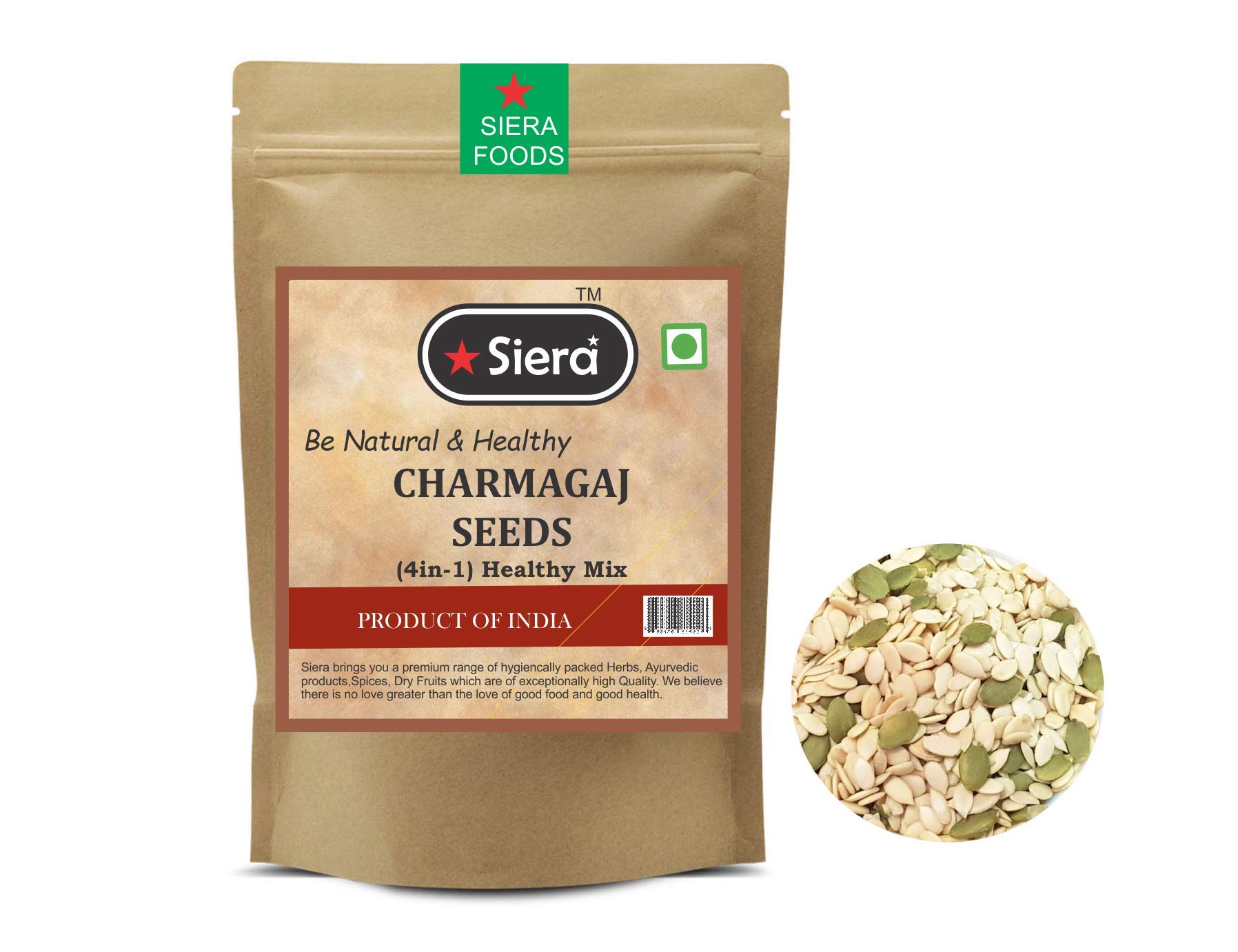 Siera Healthy Mix Seeds, Charmagaj Immunity Booster (Pumpkin, Watermelon, Cucumber and Muskmelon Seeds (4-in-1) - 1Kg (B08FJ3SBVH) Amazon Price History, Amazon Price Tracker