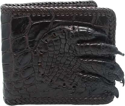Authentic M Crocodile Skin Men's Bifold Big Hand Foot Claw