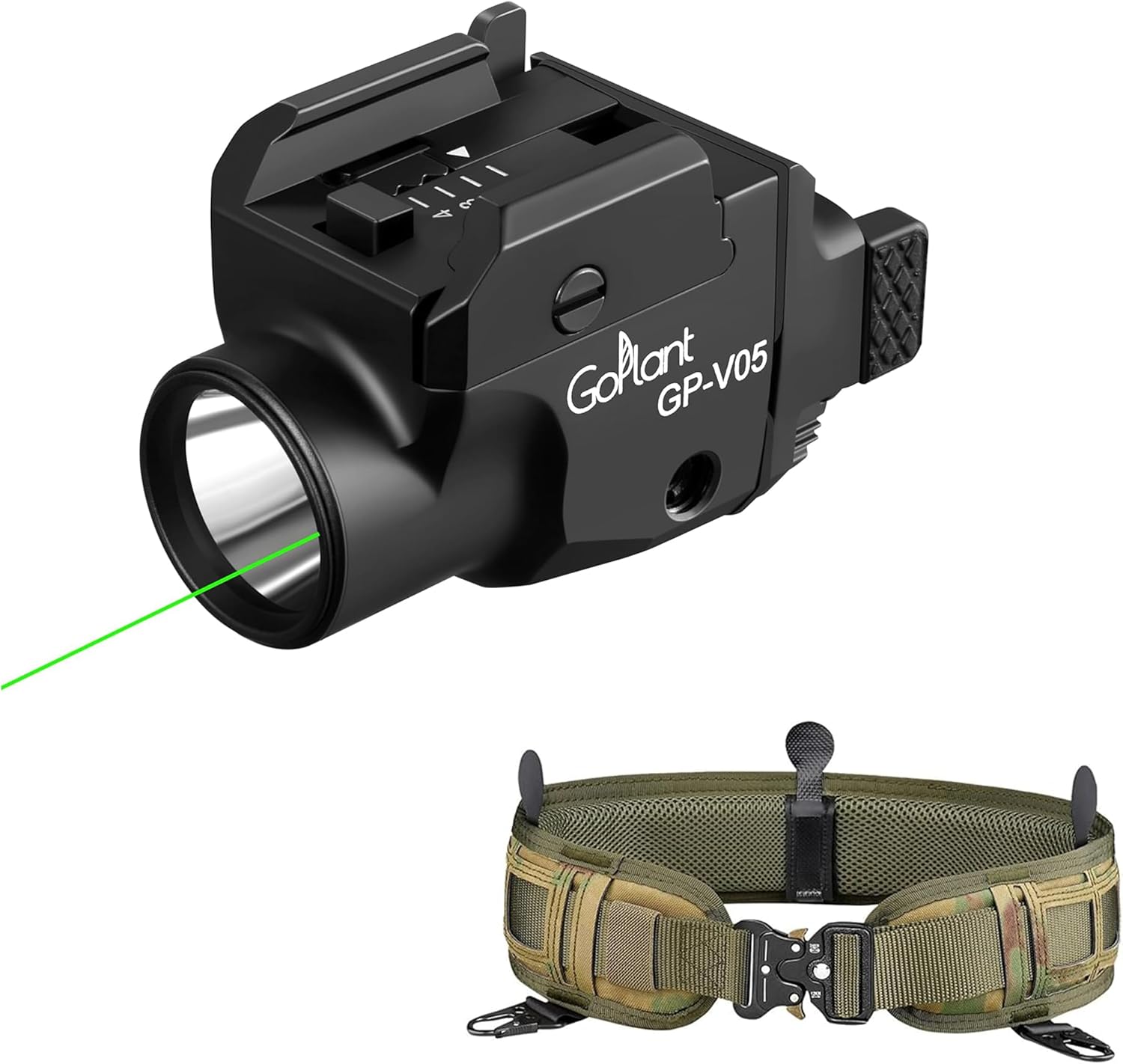 V05 1500 Lumens Pistol Light + PB03 Tactical Battle Belt