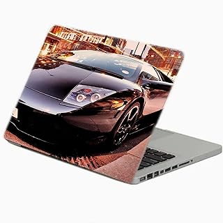 TAT Stains Liquid Texture Printed Laptop Sticker Multicolour-15.6 inch-883
