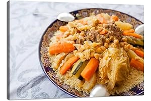 Skipvelo Canvas Wall Art Prints Friday Moroccan couscous Poster Artwork