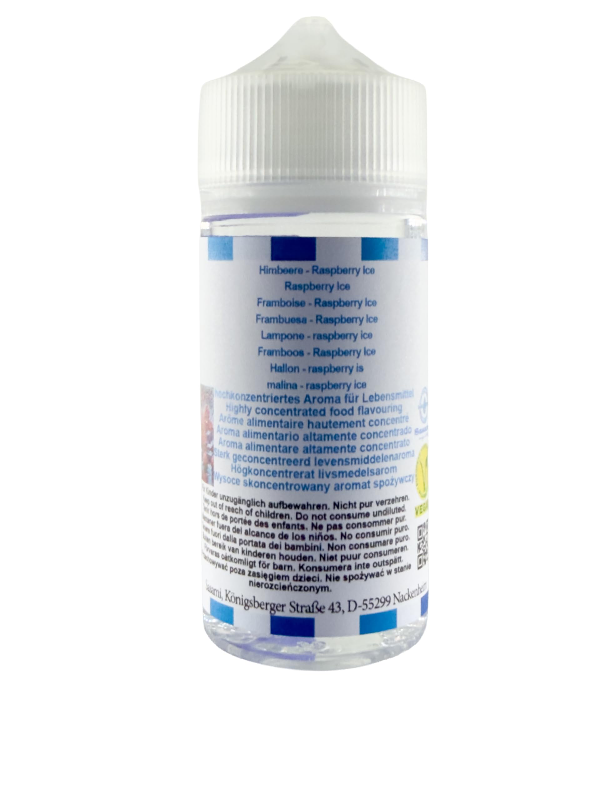 Lampone - raspberry ice aroma concentrato - vegano - Sasami - 100ml