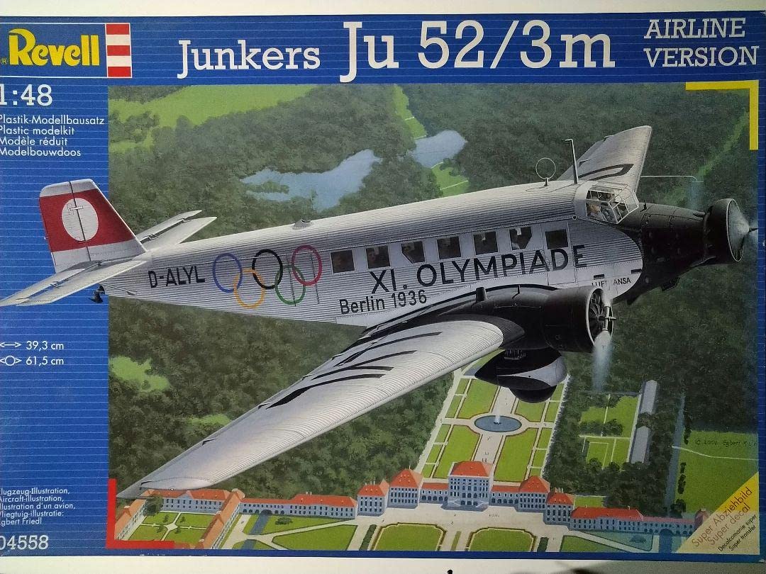 飛行機　レベル　プラモデル　ｊｕｎｋｅｒｓ　Ｊｕ　５２/３m　エアラインＶｅｒｓ Amazon | 飛行機 レベル プラモデル junkers Ju 52/3m