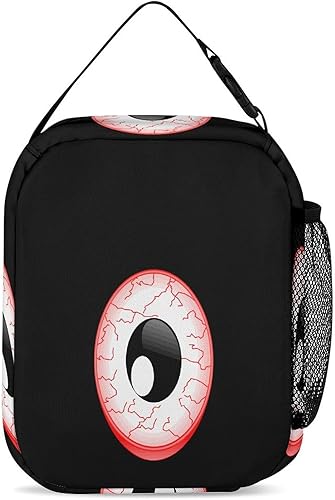 Miniatura 3 de Red Eyeball Insulated Lunch Bag for Women Men Reusable Lunch Box Tote Bag for Work Travel