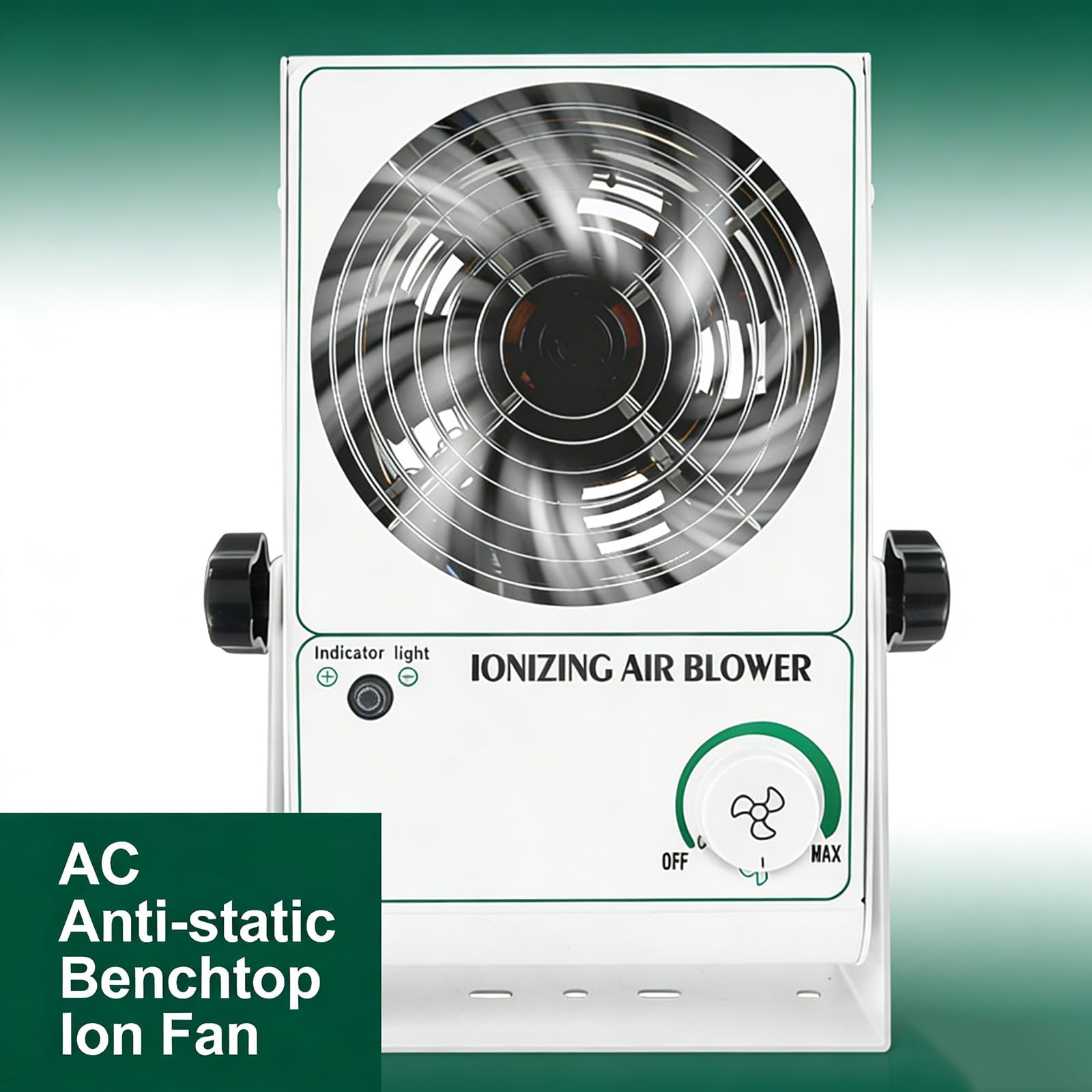 Soplador Ionizador Antiestático, Ventilador Eliminador De Electricidad Estática Industrial De Sobremesa, Con Salida Giratoria Y Protección Contra Fugas, Para La Eliminación De Polvo En Los Sectores