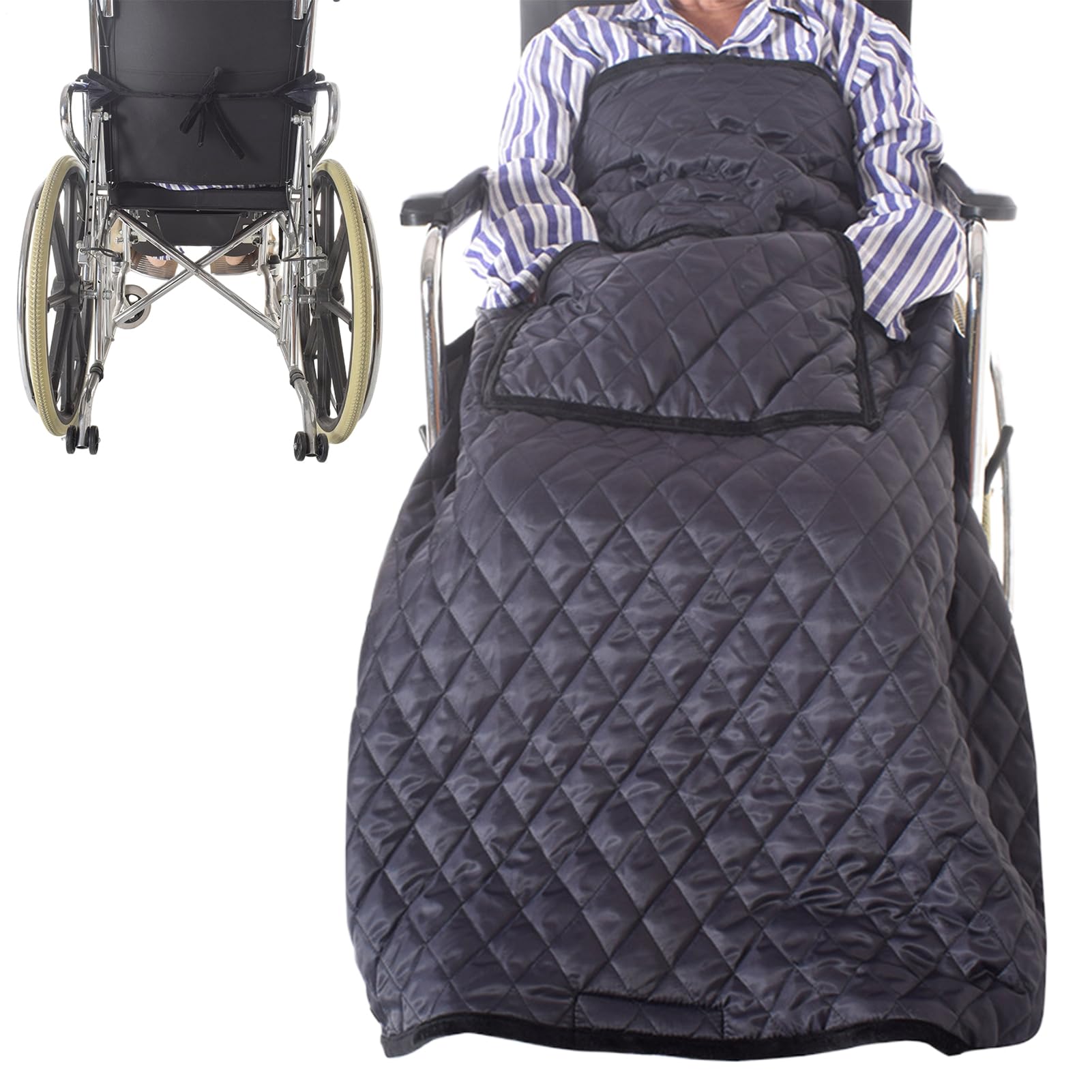 Manta para discapacitados | Funda ajustable resistente a la intemperie, manta pequeña para usuarios de sillas de ruedas, para actividades en interiores y exteriores, enfermería, viajes diarios
