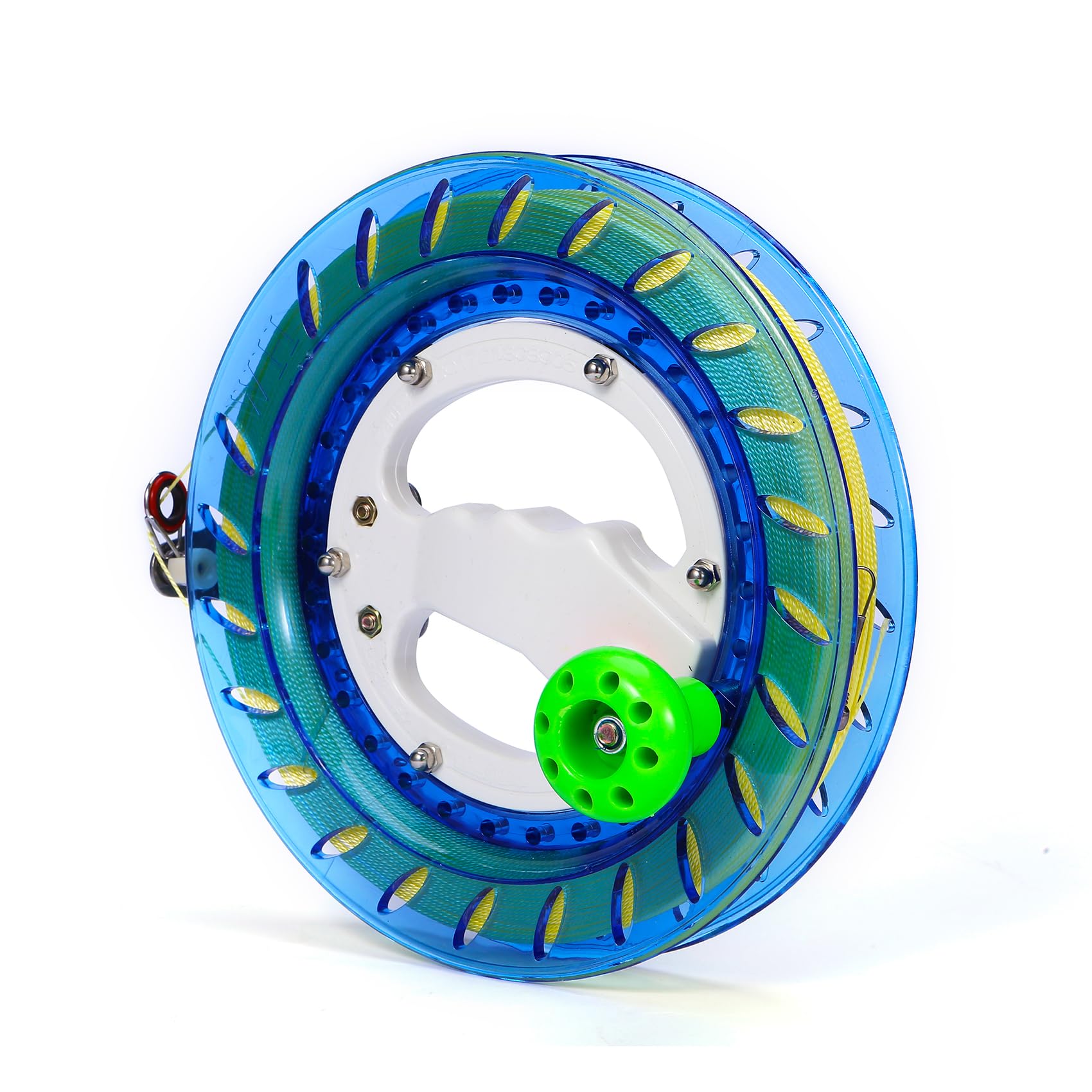 E-TING Kite Reel and Line - 8 Inch Dia with 1000ft High Strength String, Locking Spool for Outdoor Kites, Ideal for Kids, Adults, and Toddlers (Blue) - Image 2