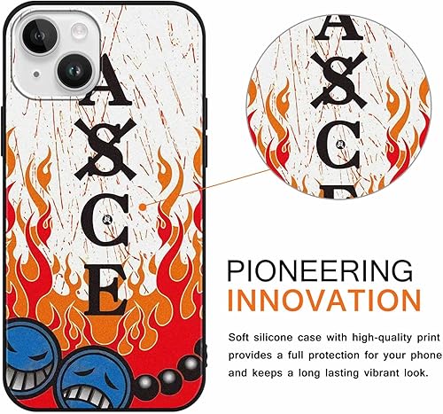 Miniatura 2 de Paquete de 2 fundas de silicona para Apple iPhone 15 Plus de 6.7 pulgadas, estampado de personajes de dibujos animados de anime japonés para