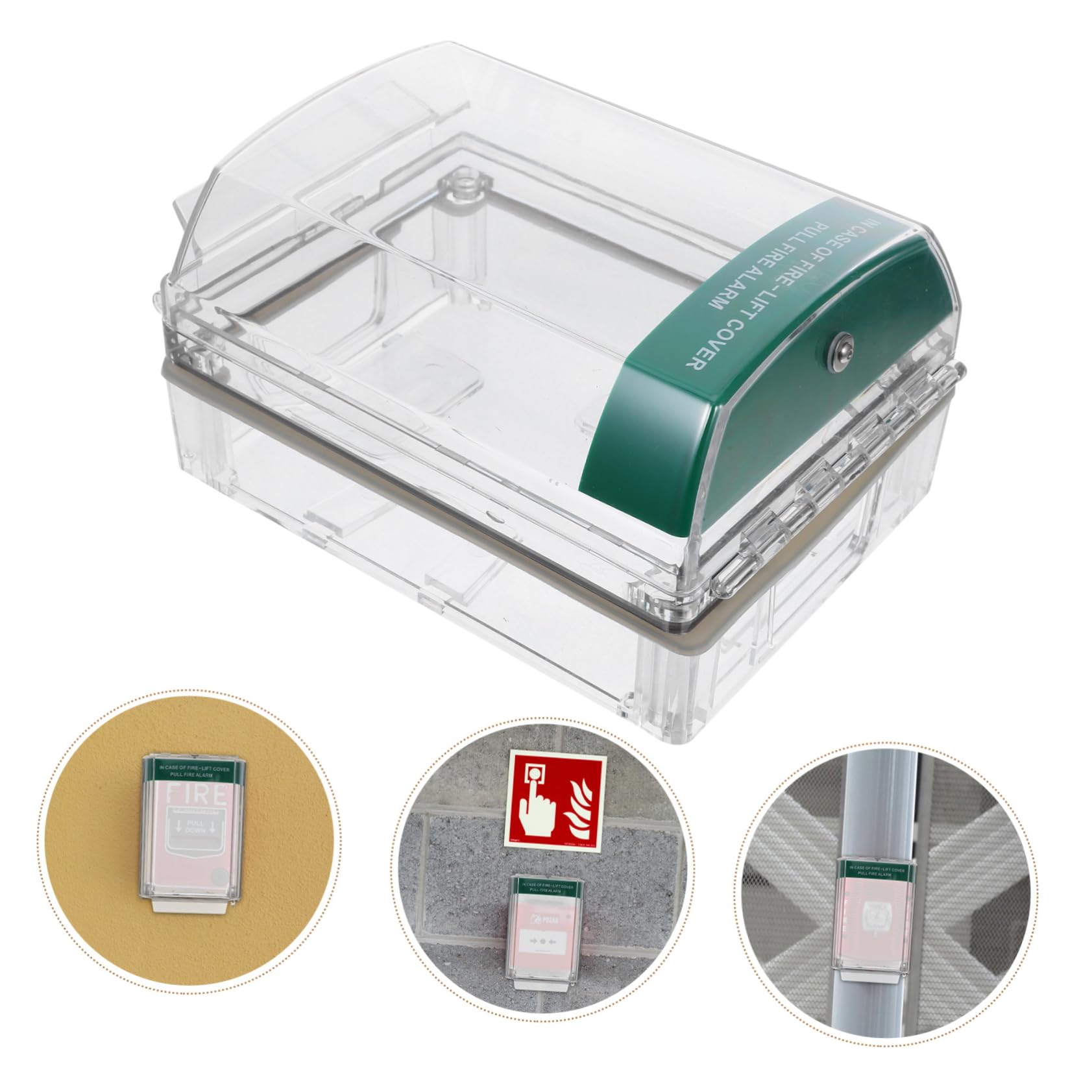 NUOBESTY Capucha Protectora para Interruptor de Parada Funda Plástica para Alarmas y Sistemas de Seguridad