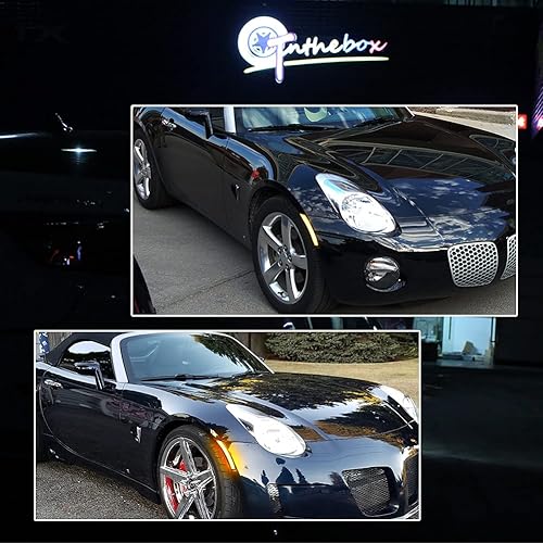 Miniatura 8 de GTINTHEBOX Lentes ahumadas ámbar LED frontal lateral lámparas compatibles con Pontiac Solstice 2006-2010, Saturn Sky 2007-2010
