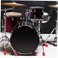 Vista 9 de Tambor Pies de goma 6 unids kit de tambor de práctica esteras de soporte de tambor estera de tambor protector de tambor taburete de pierna