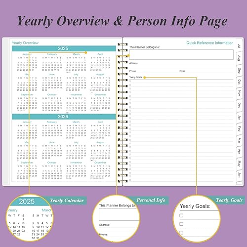 Miniatura 5 de Agenda 2024  Agenda semanal y mensual 2024 y diario para rastrear objetivos, agenda académica 2024 de enero de 2024 a diciembre de 2024, 8.5 x 11