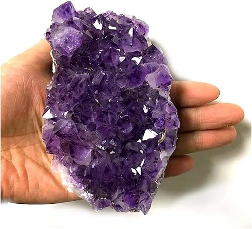 Miniatura 3 de Feng Shui Decorate Natural Raw Amethyst Cluster Quartz Purple Crystal Cluster Stone Home Decoration Crafts Decoration Ornament Raw Rough Natural