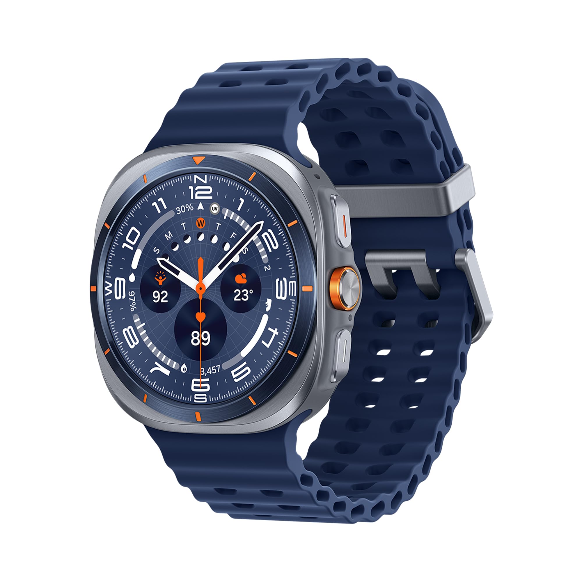 Samsung Galaxy Watch Ultra 2025 (Titanium Blue, LTE, 47mm) Smartwatch Galaxy AI, Design Resistente agli Urti, Batteria a Lunga Durata, Cassa in Titanio di Grado Aerospaziale [Versione Italiana]