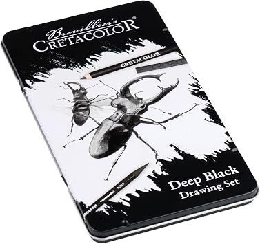 Cretacolor Deep Black Drawing 10-Piece Set