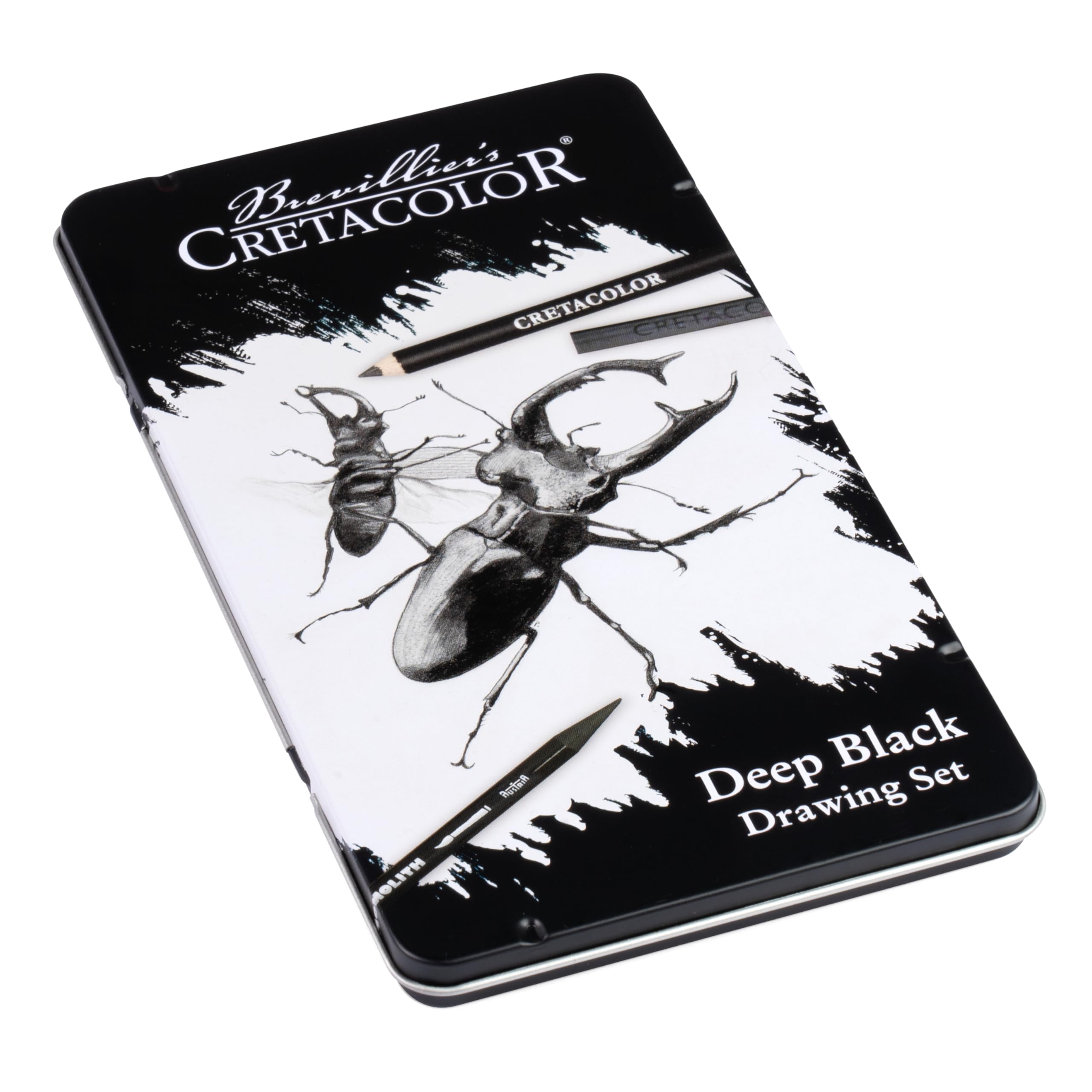 Cretacolor Deep Black Drawing 10-Piece Set, Multi - Image 2