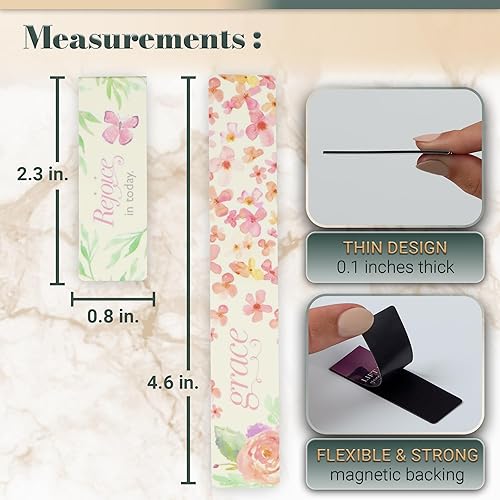 Miniatura 131 de Christian Art Gifts - Conjunto de marcapáginas magnéticos Lift Up Your Hands, 6 unidades Escénica #1