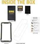 DEWALT Heavy Duty 9H+ Glass for iPhone 15 Pro Max Screen Protector, Military Grade Shatterproof & Durable, Screen Protector 15 Pro Max Tempered Glass, Anti-Fingerprint & Smudge Protection, 2 Pack