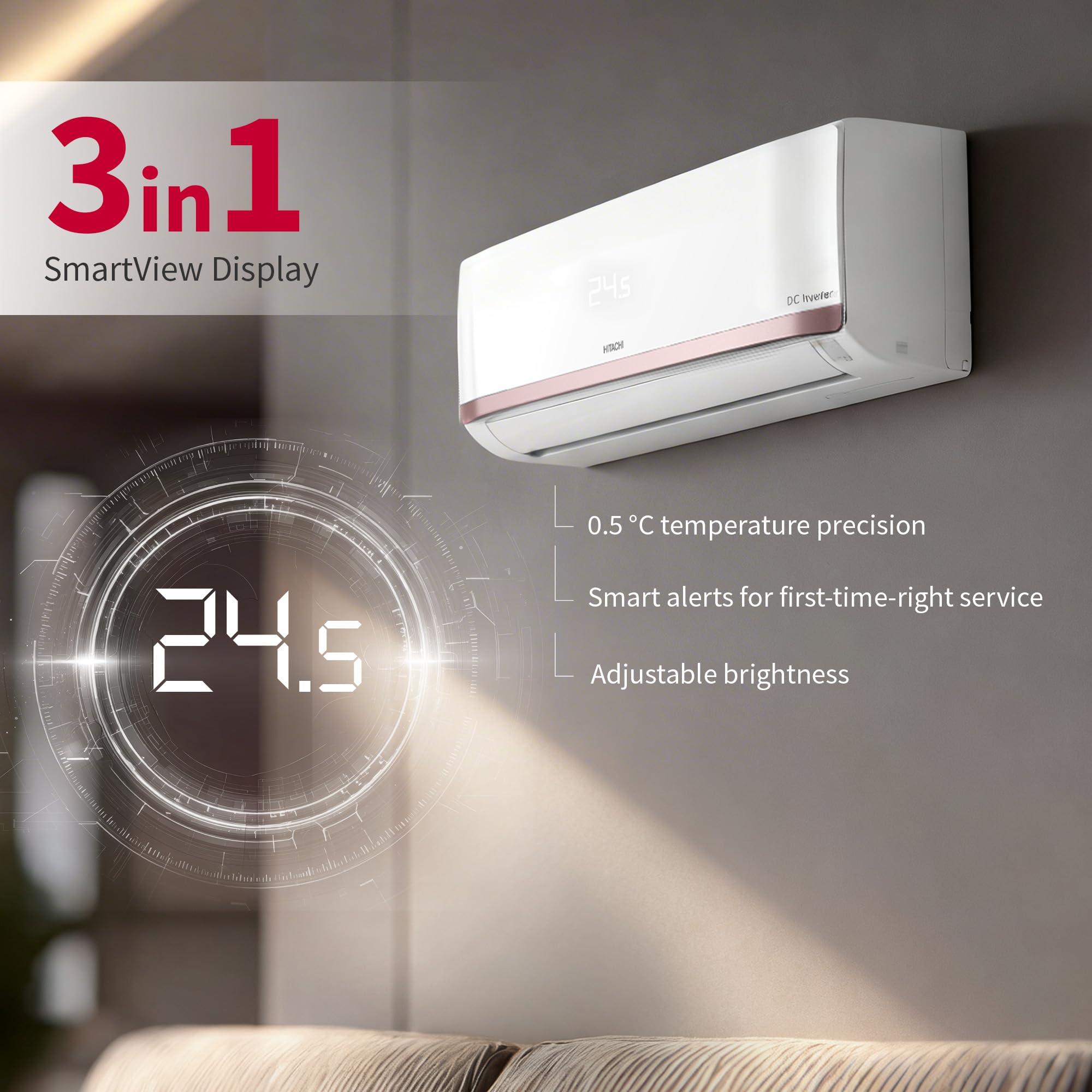 Hitachi 1.5 Ton Smart Inverter AC - Wi-Fi & Ice Clean -8