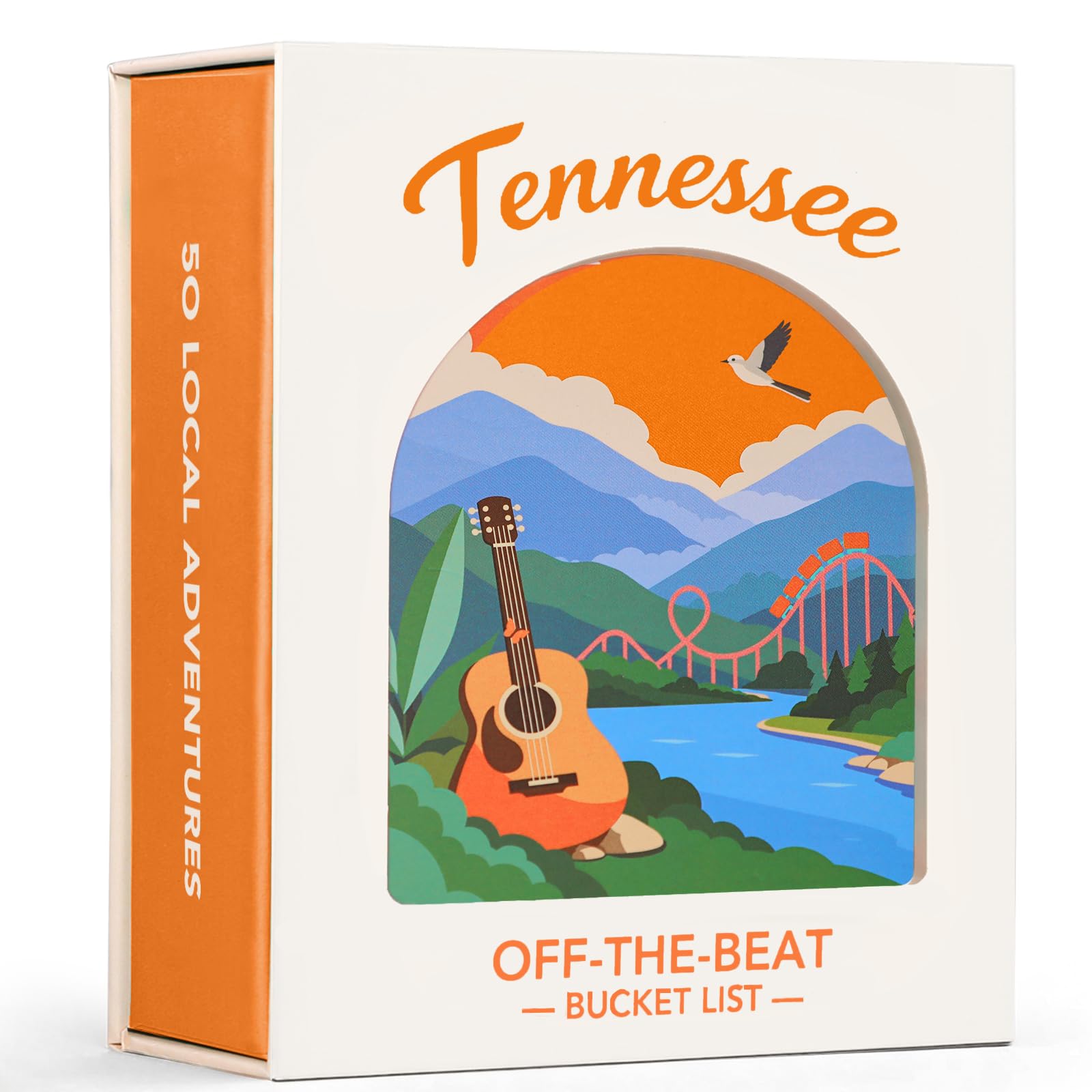 Tennessee Adventure Bucket List Cards, 50 carte da grattare per Stato | Gemme nascoste locali uniche, 2026 Schede elenco secchio fuori dal ritmo, Regali del Tennessee per coppie e famiglie