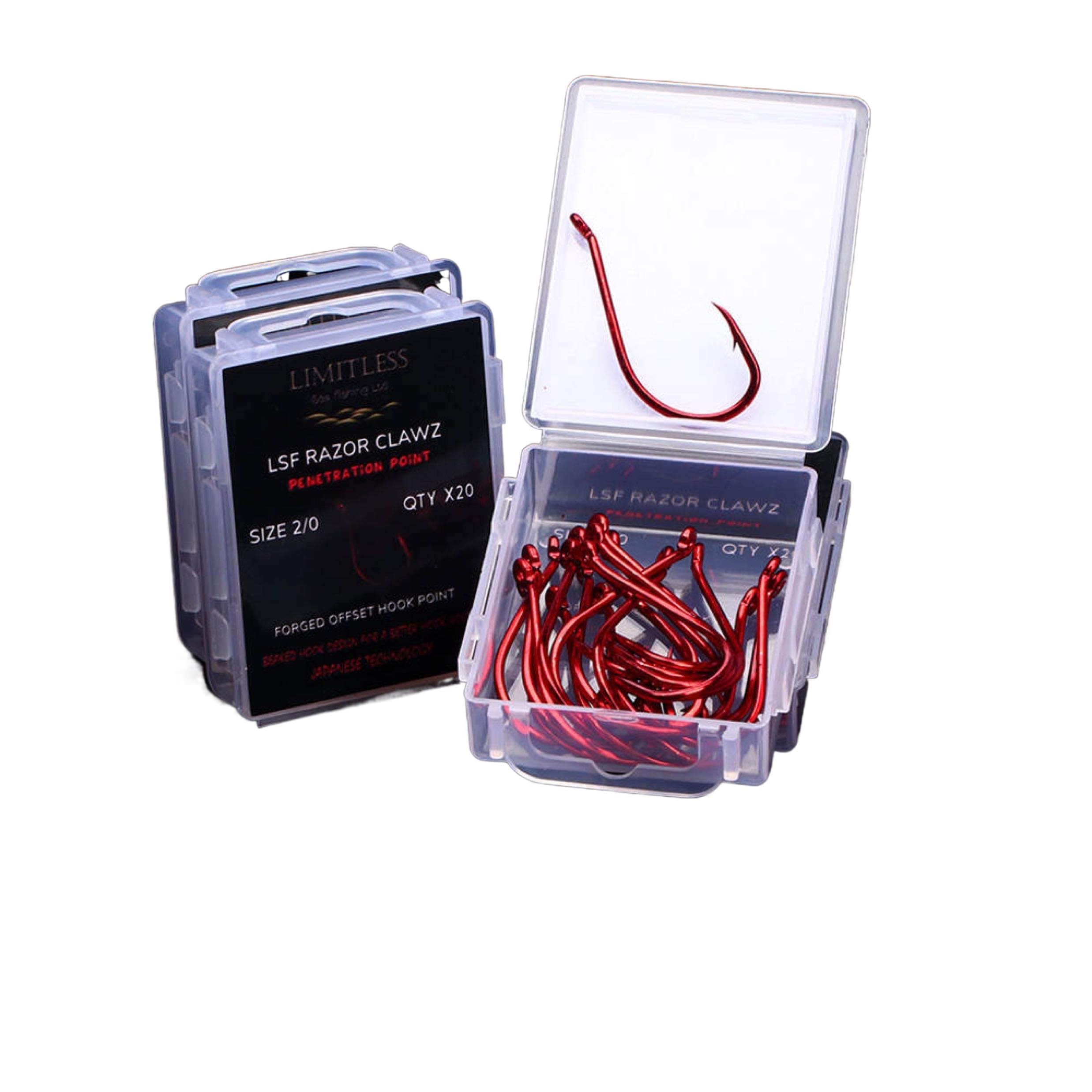 Limitless Razor Claw-z fishing hook pk20 (1/0)