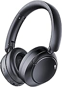 TIMU Hybrid Active Noise Cancelling Bluetooth Headphones, Wireless Over Ear Headphones with Bluetooth 5.4, 80H Playtime, Stereo Sound, 6 ENC Clear Call Mic, Low Latency for Travel Office Workout