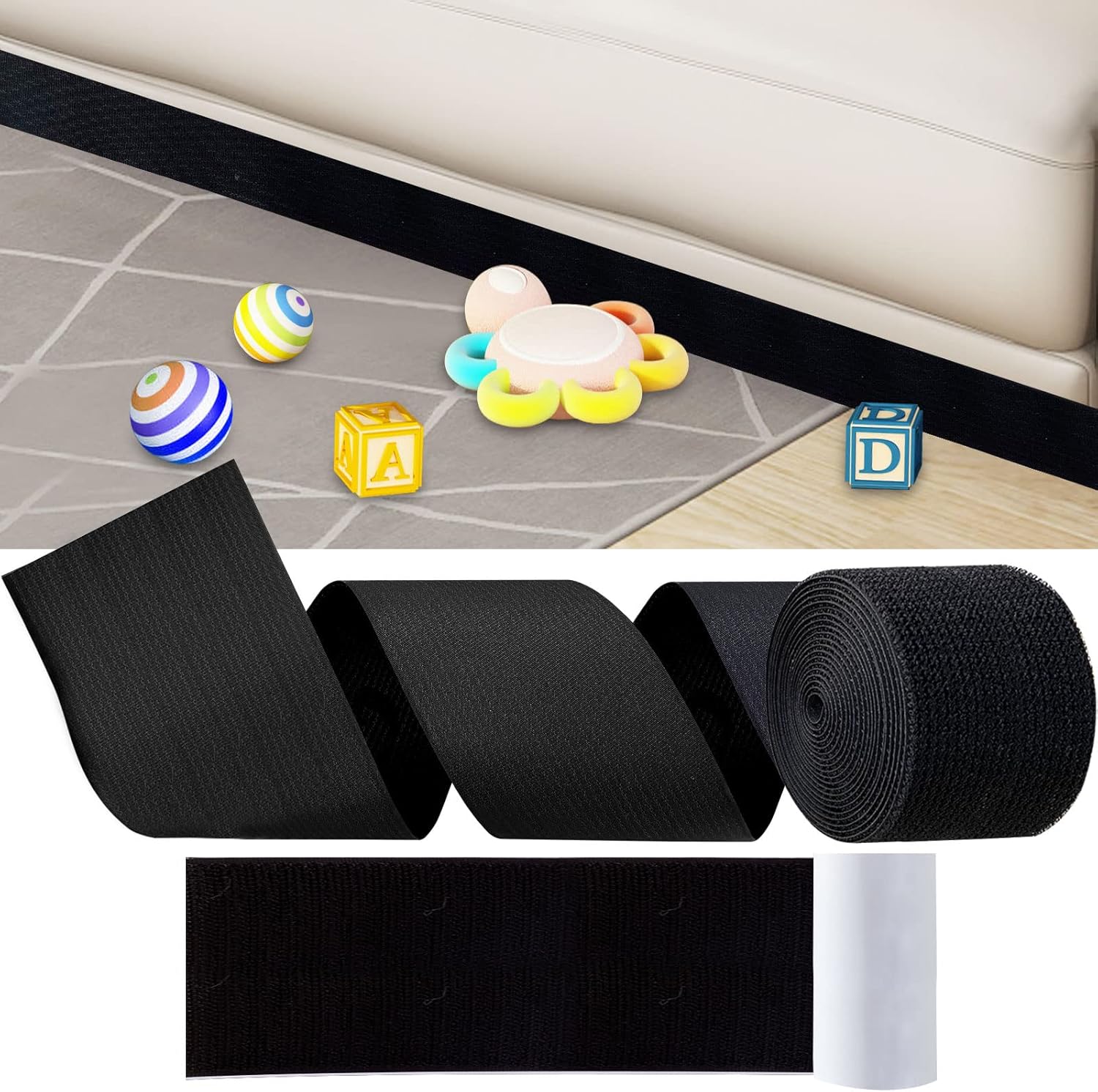 Under Couch Blocker Under Bed Blocker 4IN Toy Blockers for