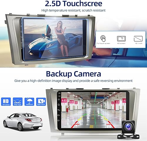 Miniatura 41 de Radio de coche 2G+64G para Toyota Camry 2006 2007 2008 2009 2010 2011 con CarPlay inalámbrico Android Auto, 9 pulgadas pantalla táctil Android 13