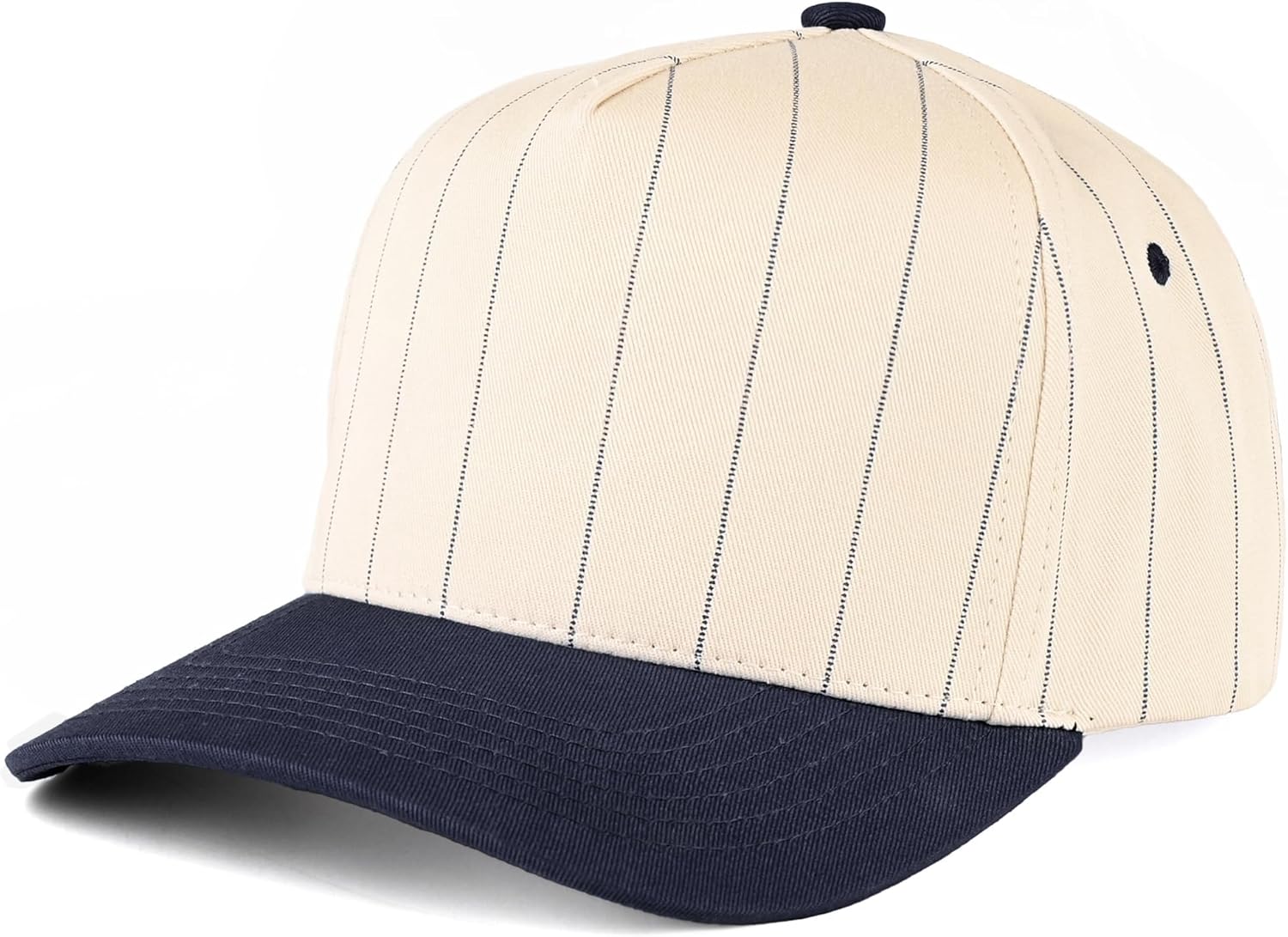 Funky Junque Blank Two Tone Snapback Trucker Hat, Vintage Canvas Adjustable Baseball Cap for Men & Women