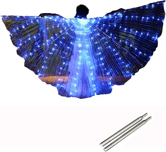 LED Isis Wings Glow Light Up Costumes LED Performance Carnival Cape for EDC