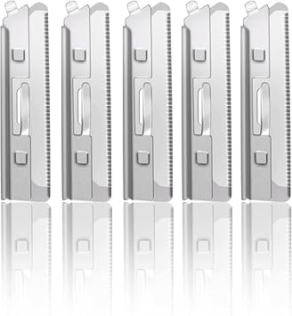 Set of 5 Replacement Blades for Dermaplaning Razors - Facial Razor Refills for Eyebrow Shaping, Precision Exfoliation & Hair Removal for Radiant, Smooth Skin - Dermaplane Tool