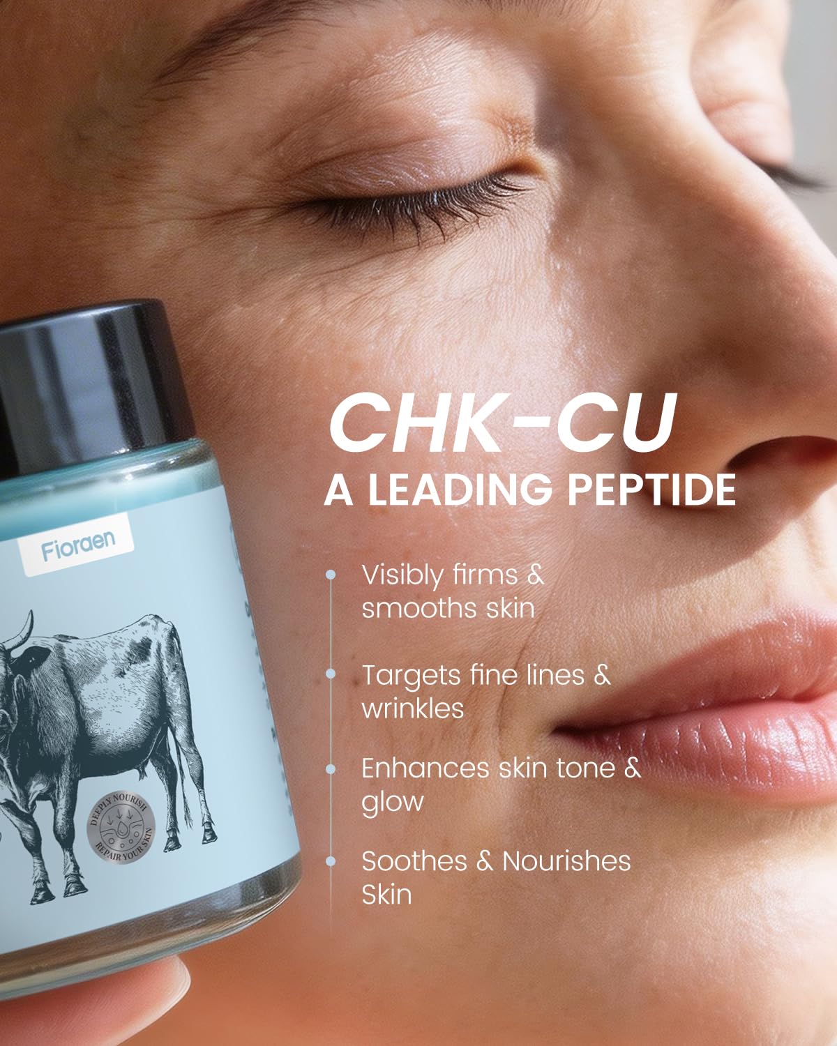 25,000ppm GHK-Cu Copper Peptide Whipped Beef Tallow Balm, 4 oz