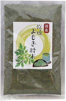 Amazon.co.jp: 100％ 国産 乾燥 よもぎ 粉末 食物繊維 たっぷり ノン