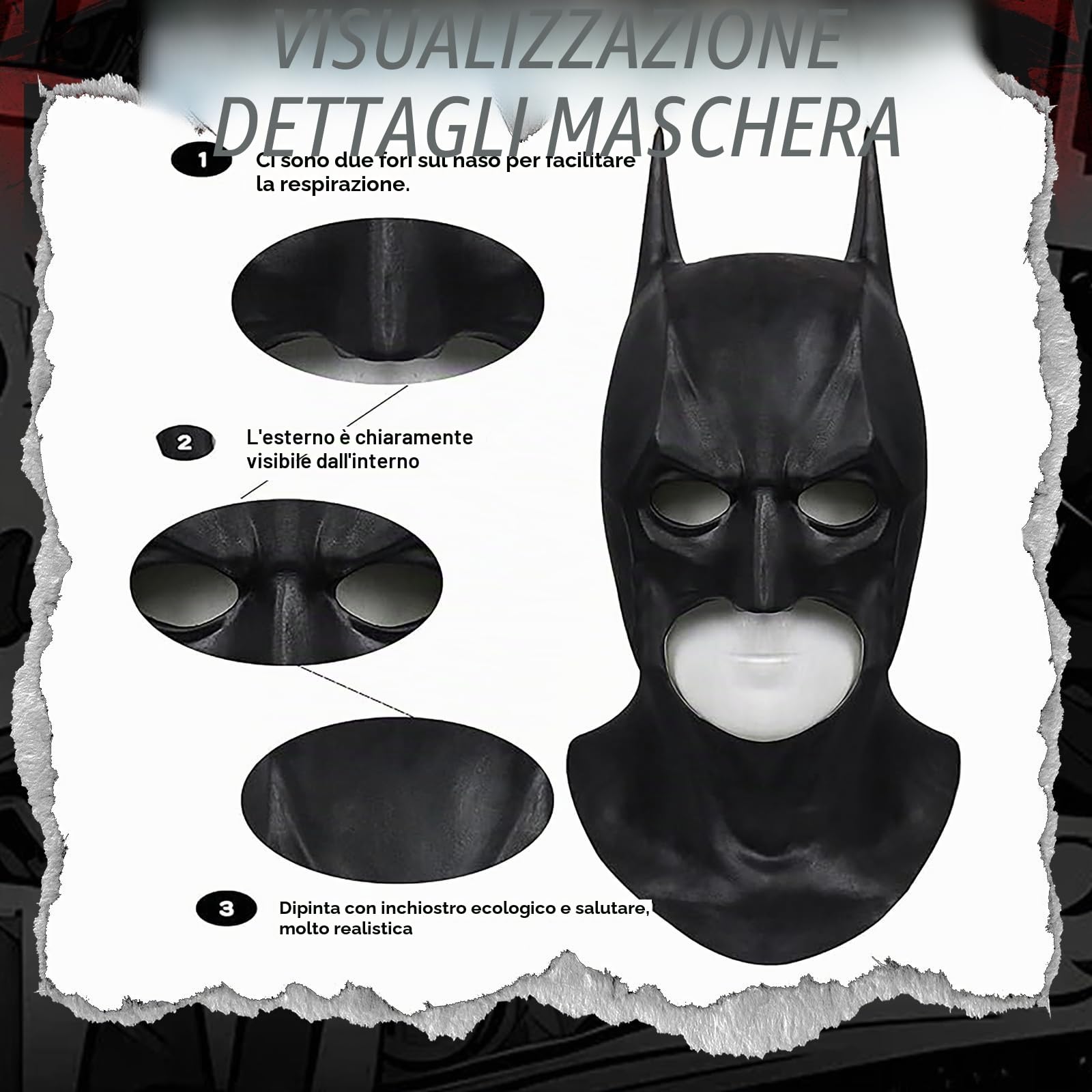 SINSEN Bat Superhero Costume for Adult Men, Knight Cosplay Jumpsuit Cloak Outfit Mask for Halloween Party Dark