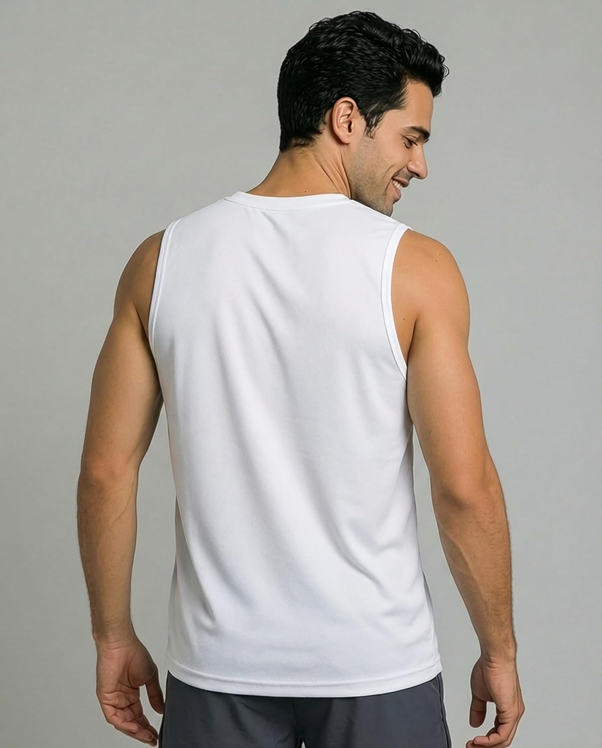 Real Essentials 5 Pack: Men's Mesh Active Athletic Tech Tank Top - Workout & Training Activewear (Available in Big & Tall) - Image 6