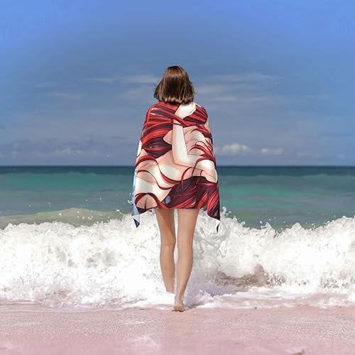 Miniatura 6 de Anime High School DxD Rias Gremory - Toallas de baño de secado rápido, súper absorbentes, toalla de baño suave, toalla de playa grande para spa,