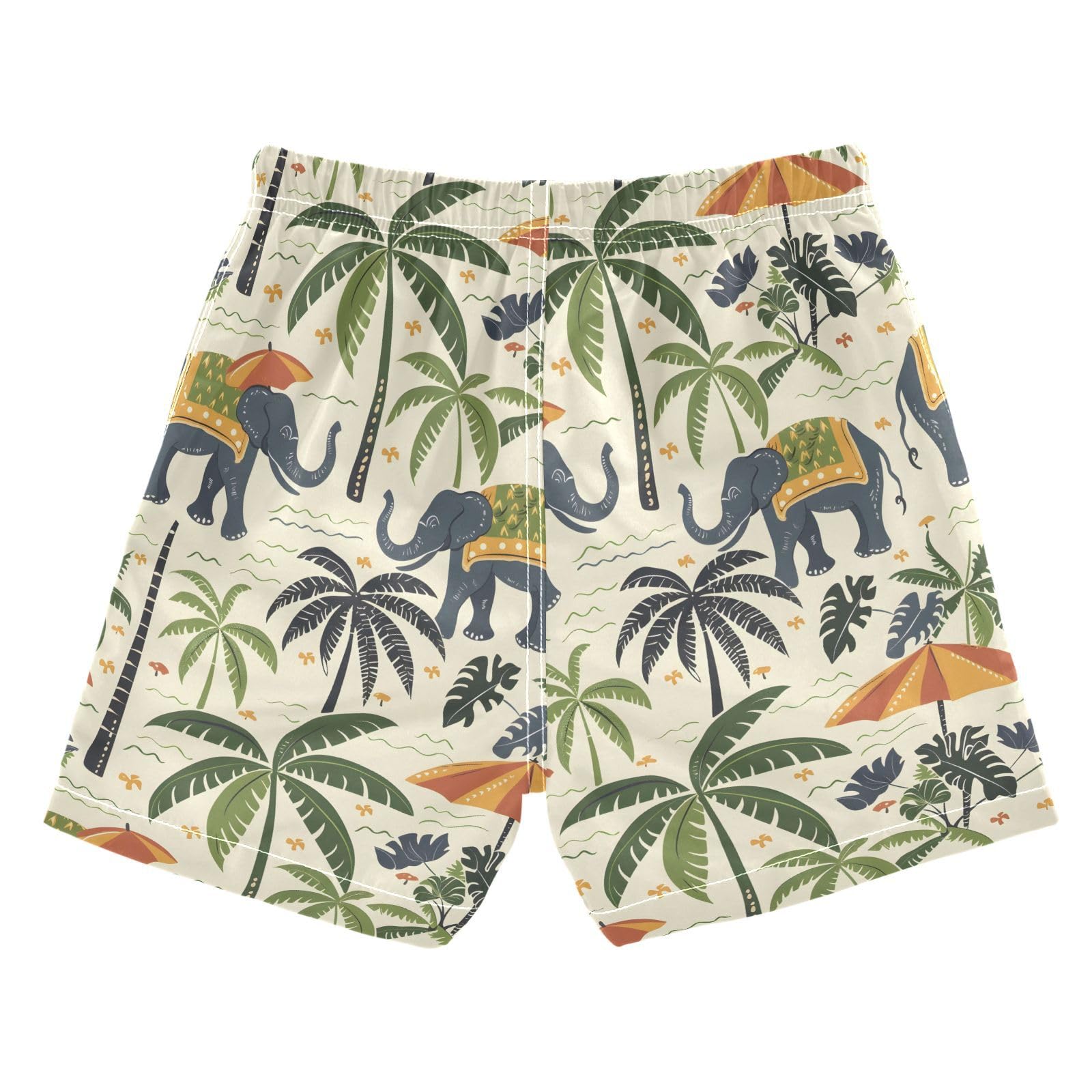 ALAZA Strawberry Leaf Polka Dot Boys Quick Dry Beach Board Shorts Kids Swim Trunks Bathing Suit Swimsuit M