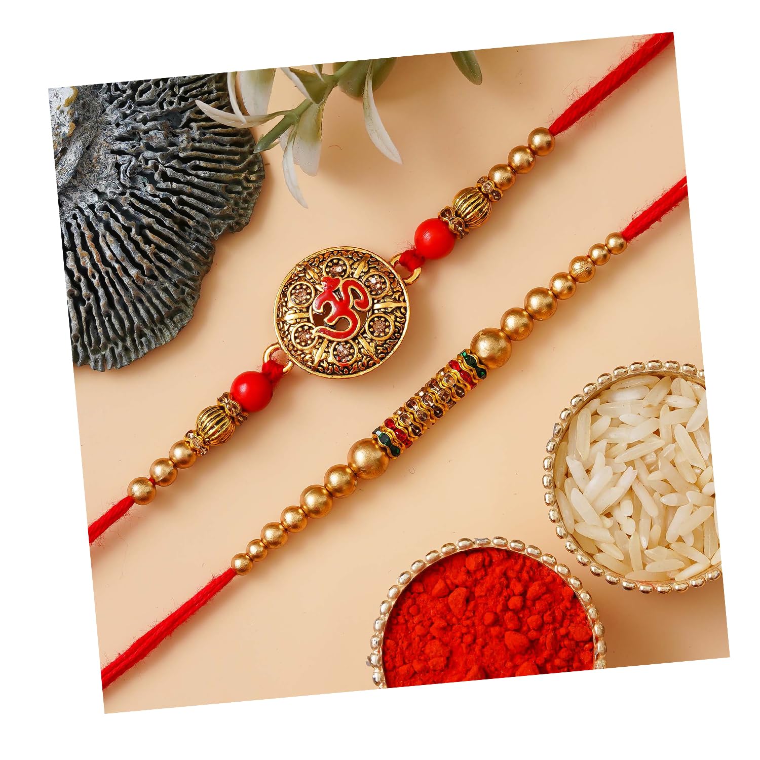 See full amazon price history chart for eCraftIndia Set of 2 Om Symbol, Pearl Diamond Beads Designer Rakhis for Brothers with Roli Chawal Pack eCraftIndia Set of 2 Om Symbol, Pearl Diamond Beads Designer Rakhis for Brothers with Roli Chawal Pack (B0D4QYHPV8) Amazon Price History, Amazon Price Tracker