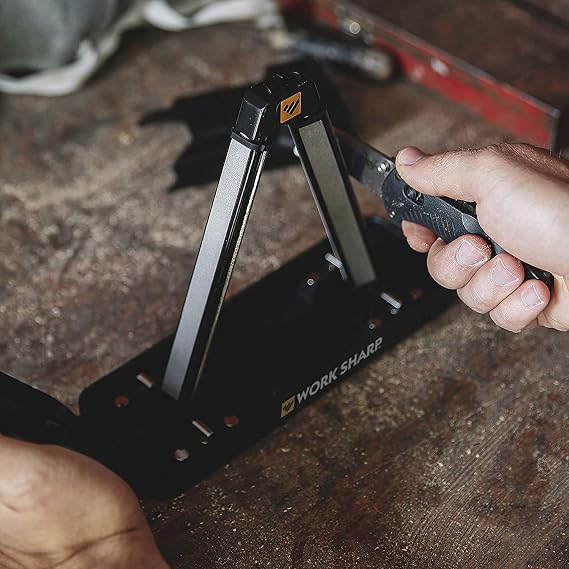 WORK SHARP Benchtop Angle Set Knife Sharpener – WSBCHAGS-I Ken Onion Edition Knife Angle Set Sharpener – World's Top Angle Sharpening Set for Knives