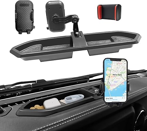 Soporte de teléfono de brazo de extensión de varilla de metal mejorado para Jeep Wrangler JL JLU Jeep Gladiator JT 2018, 2019, 2020, 2021, 2022,