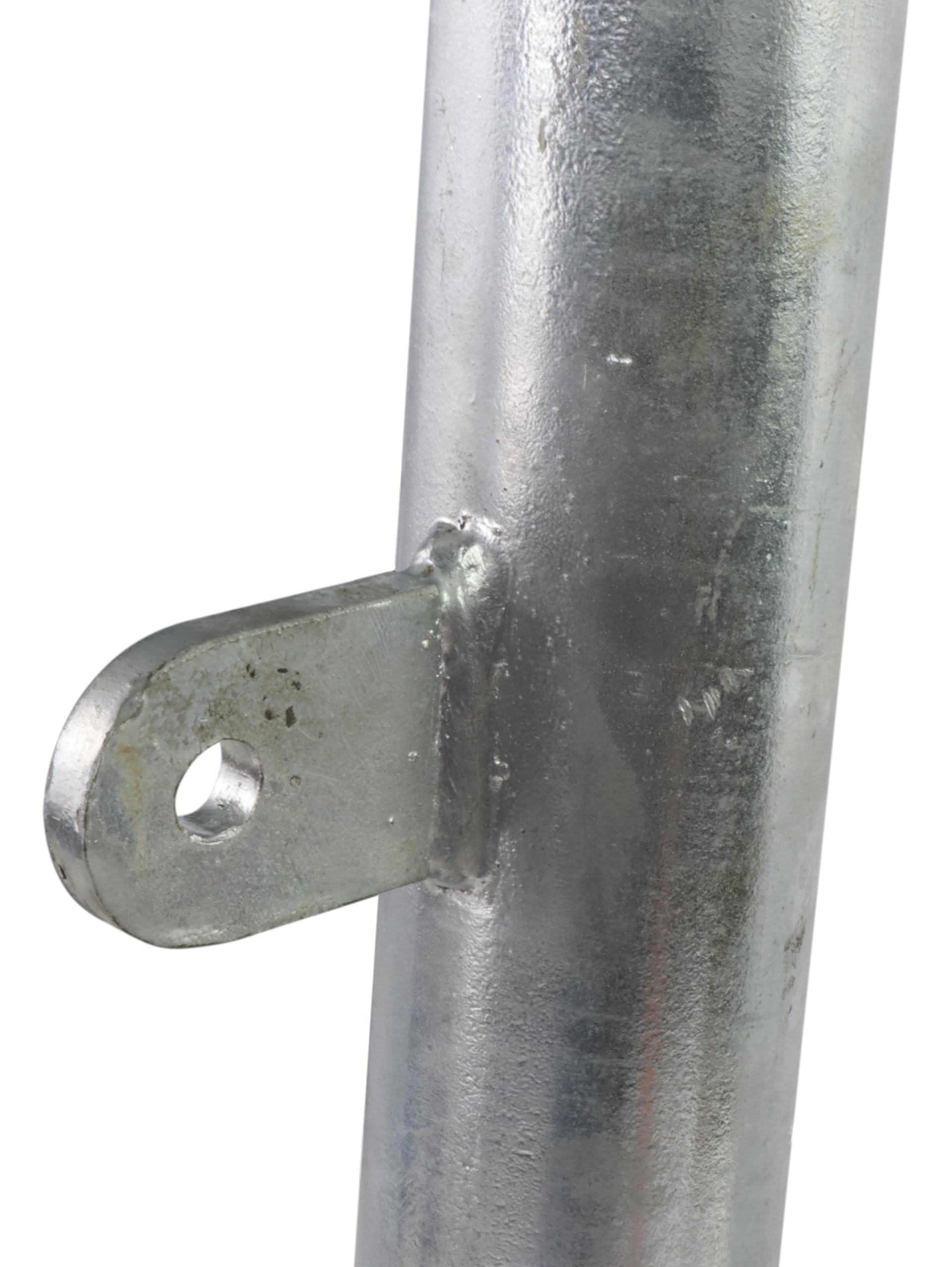 Rueda de apoyo automática de carga pesada 500kg Ø60mm extra larga para remolque de automóvil, engranaje de espolón 232x80mm para caravana, remolque de vivienda