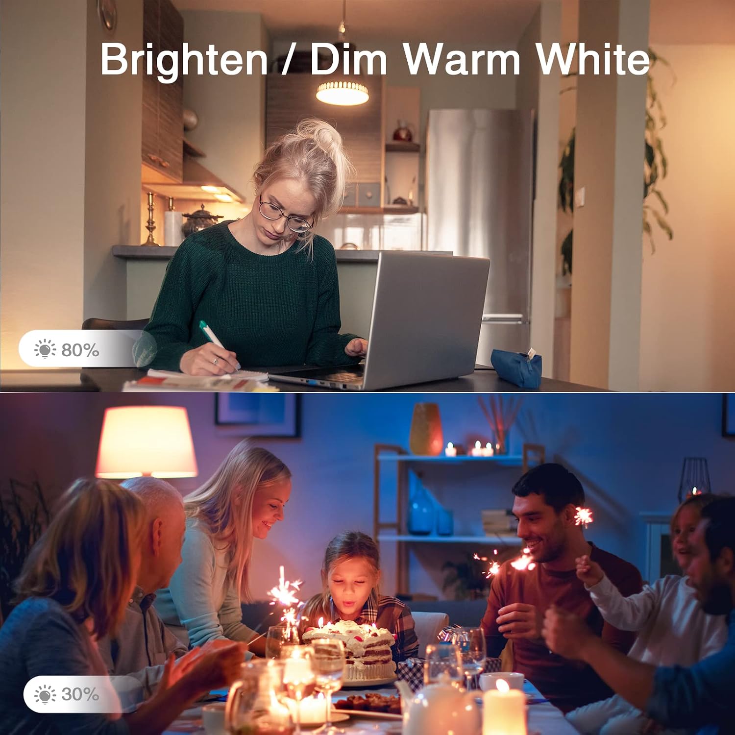 Smart Light Bulbs, A19 E26 Color Changing Light Bulb, WiFi Light Bulb, Smart Bulbs That Work with Alexa & Google Assistant, Dimmable RGB Alexa Light Bulb No Hub Required, 75W Equivalent 800LM, 1 Pack