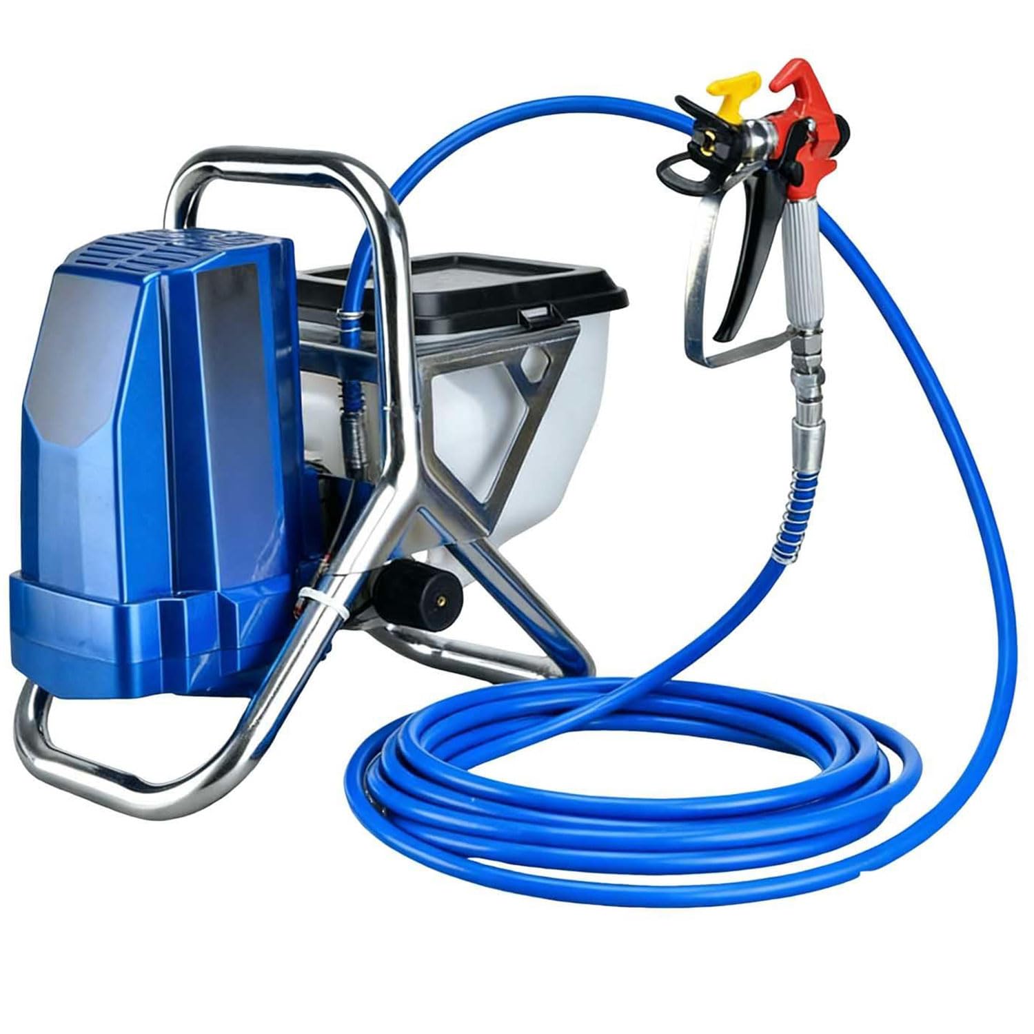 Airless pistolet natryskowy do malowania domu, 1800 W, 2 l/min, wysoka wydajność przepływu, regulowana prędkość do ścian, sufitów, mebli ogrodowych