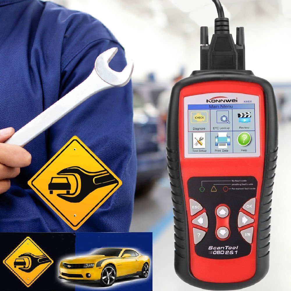 KW808 skaner samochodowy diagnostyczny EOBD OBD2 OBDII czytnik kodów danych sprawdzić skanowanie silnika