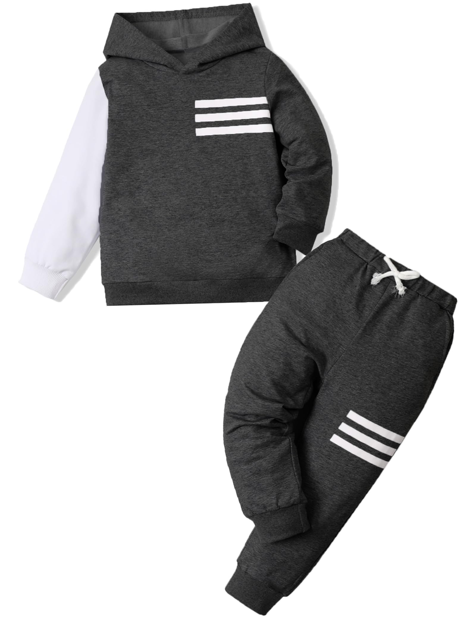 Toddler Boy Clothes Long Sleeve Hoodie Sweatsuits Tops and Pants 2Pcs Boys Fall Winter Outfits Set