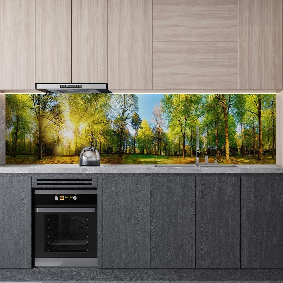 Mutfak Tezgah Arası Folyo Fayans Kaplama Folyosu Bahar Manzarası 60x400 CM