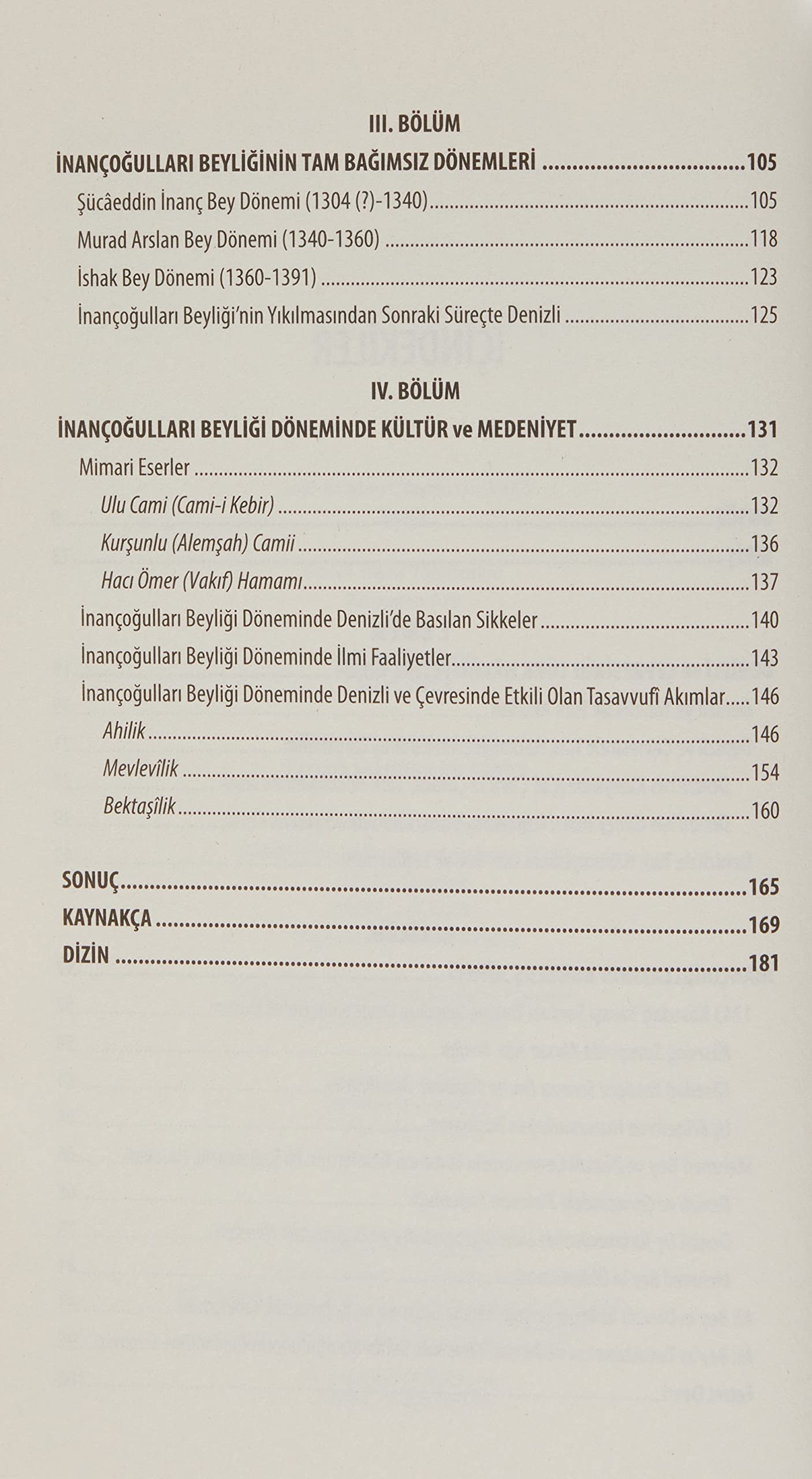 İnançoğulları Beyliği - Denizli (Ladik)